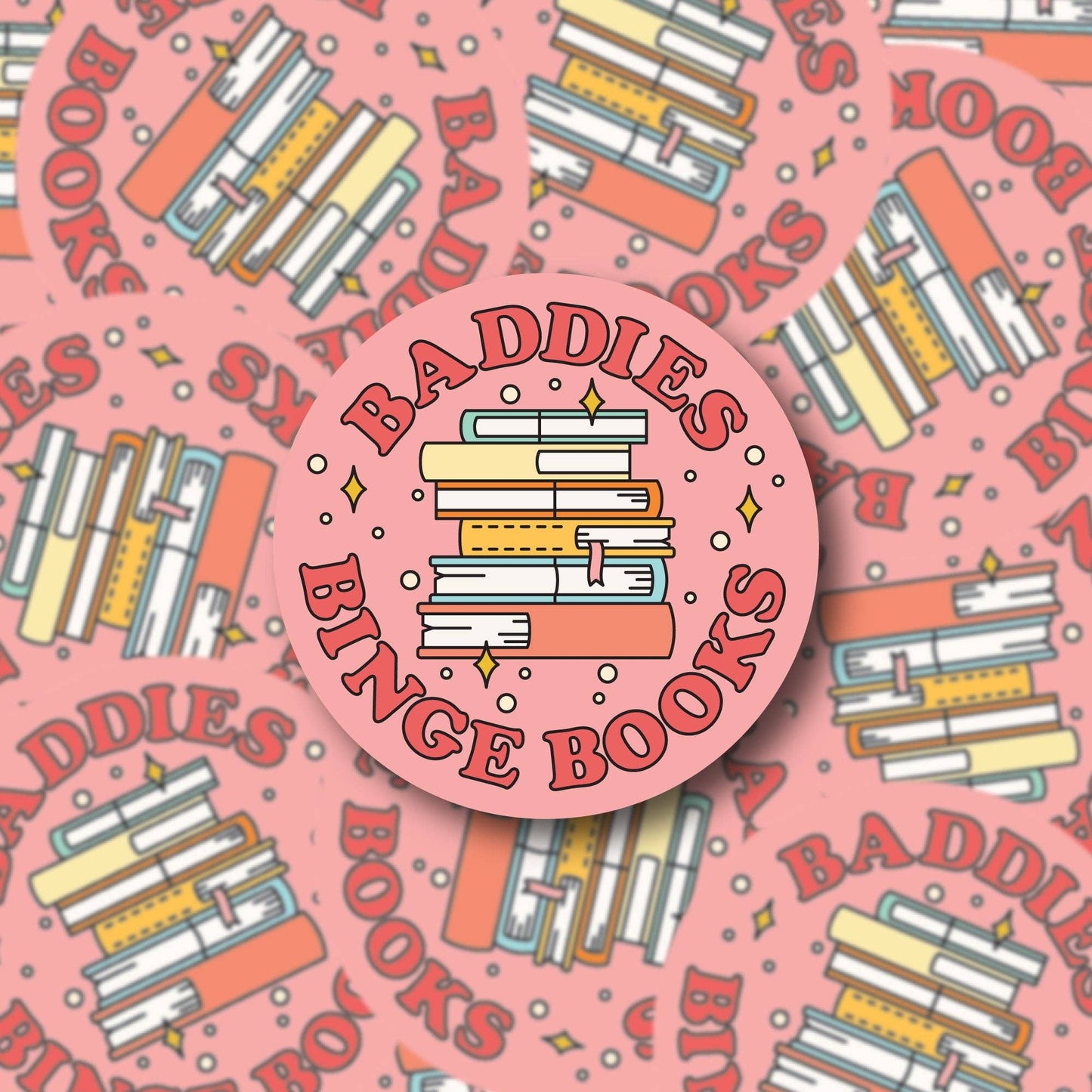 Baddies Binge Books Sticker