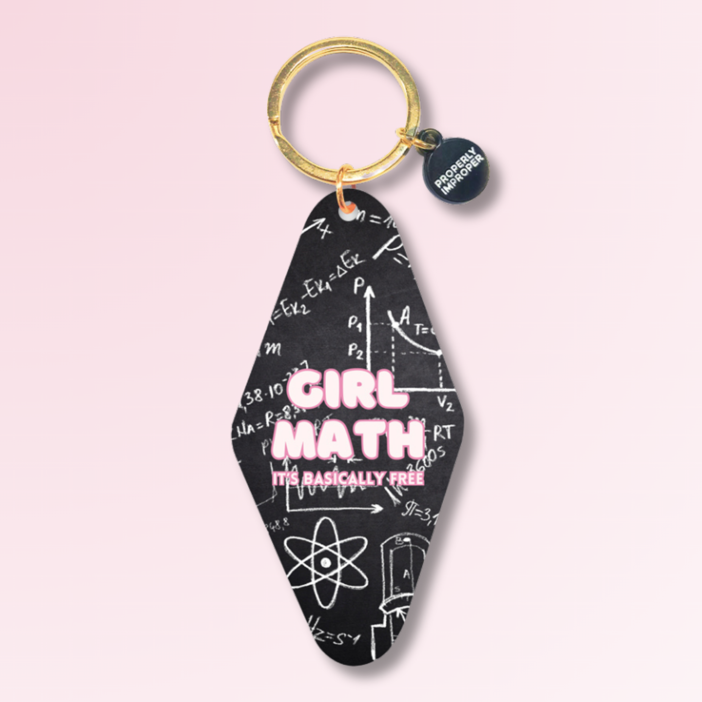 Girl Math, It's Basically Free Keychain