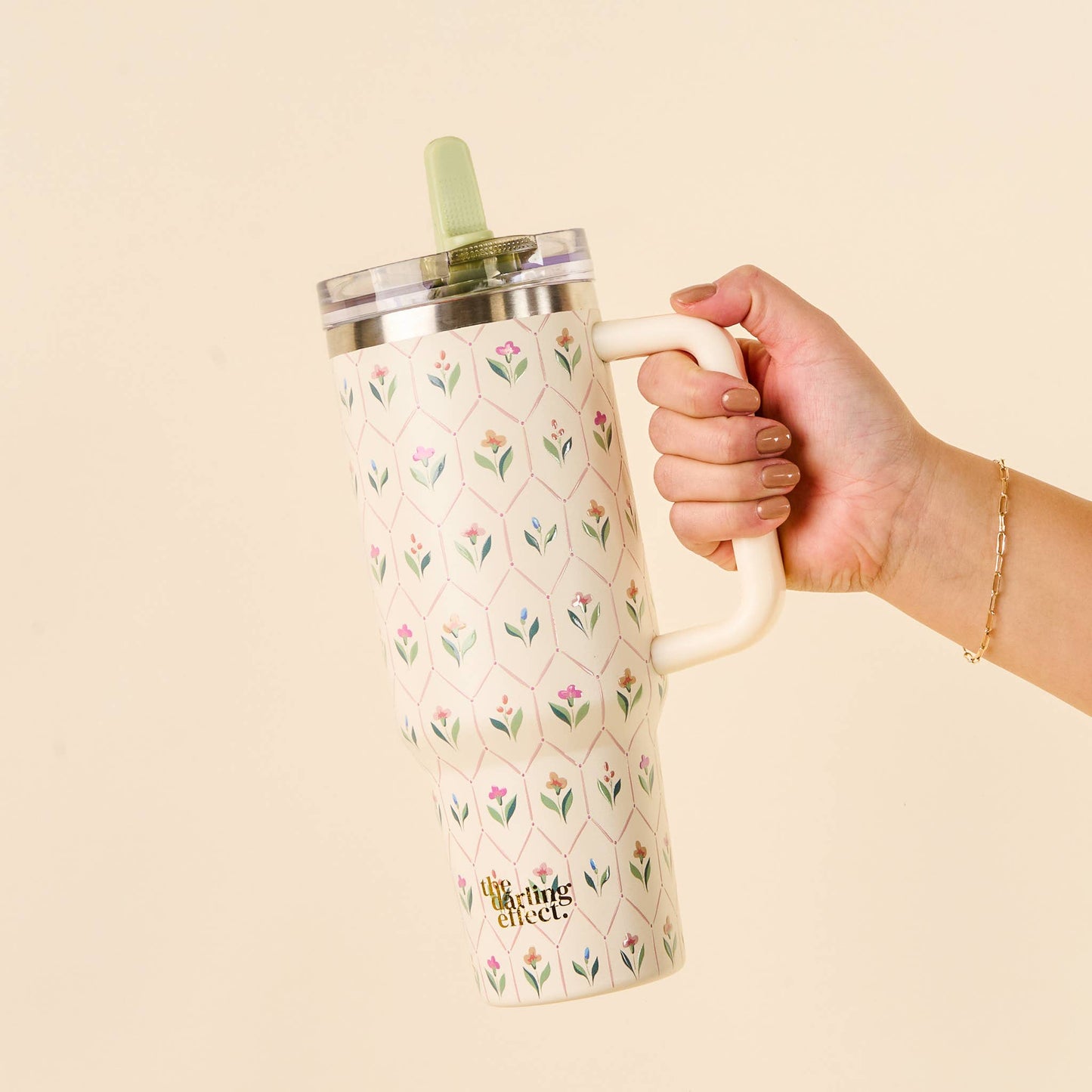 Handpicked For You Flip Straw Tumbler