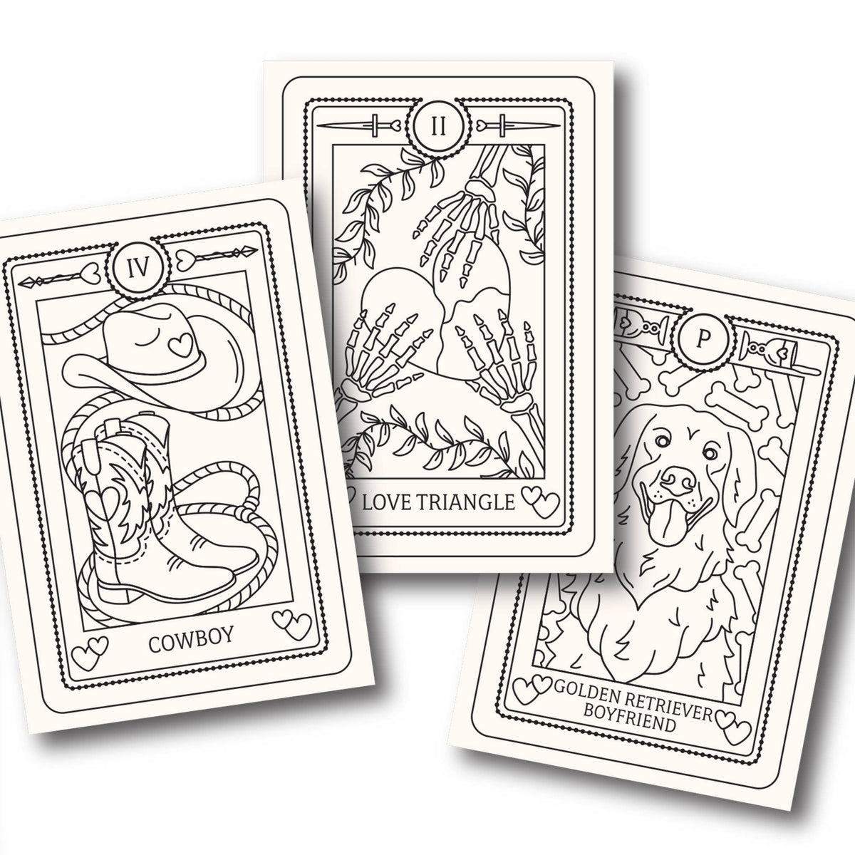 The Romance Reader's Tarot Coloring Book