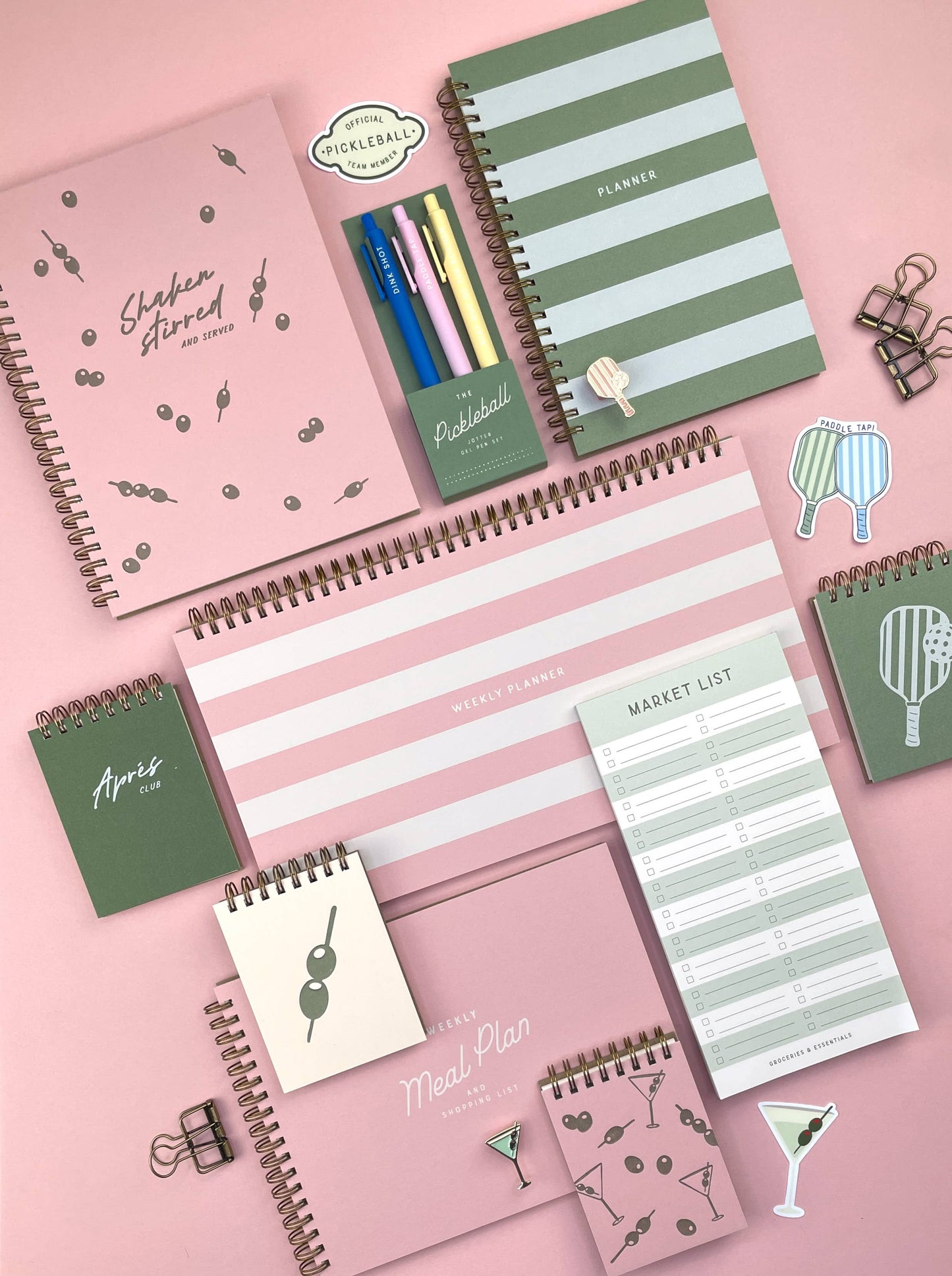 Martini Pattern Mini Jotter Notebook