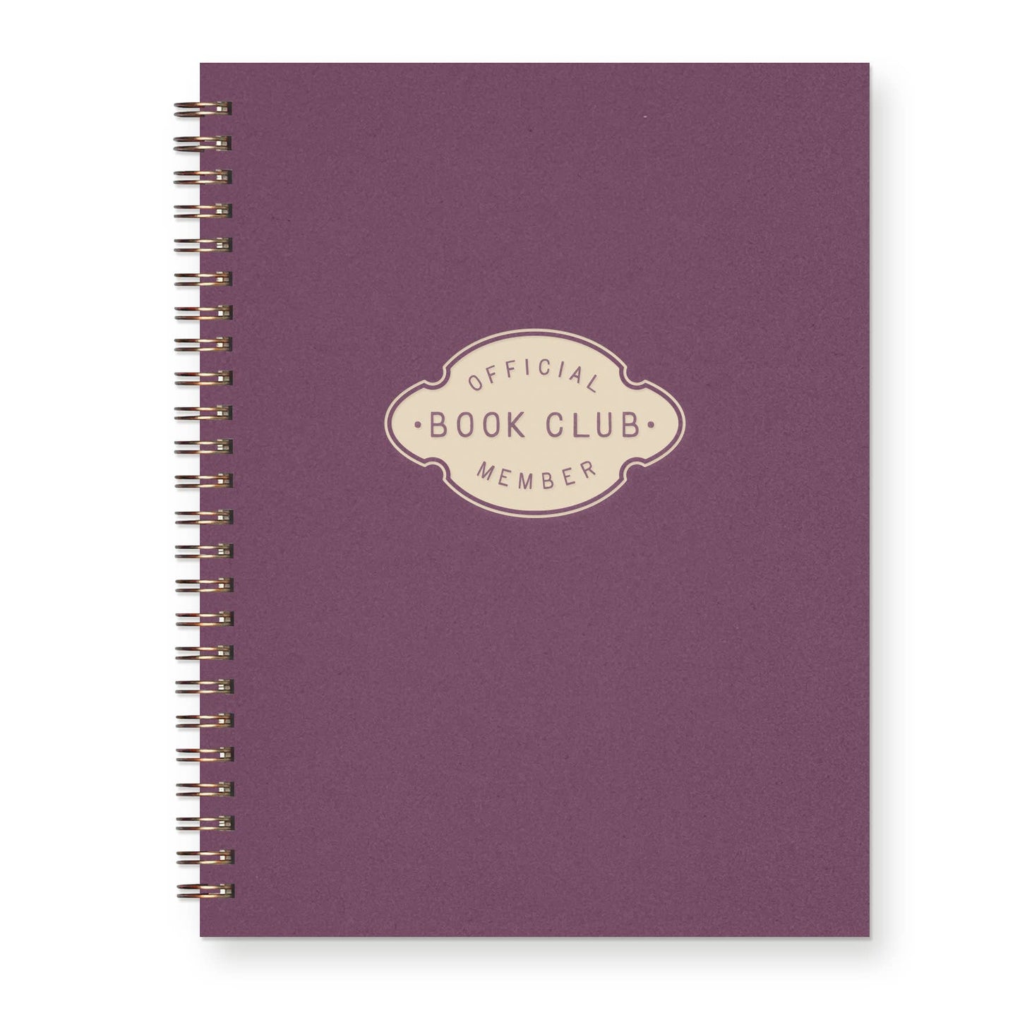 Book Club Member Journal : Lined Notebook - Plum Cover