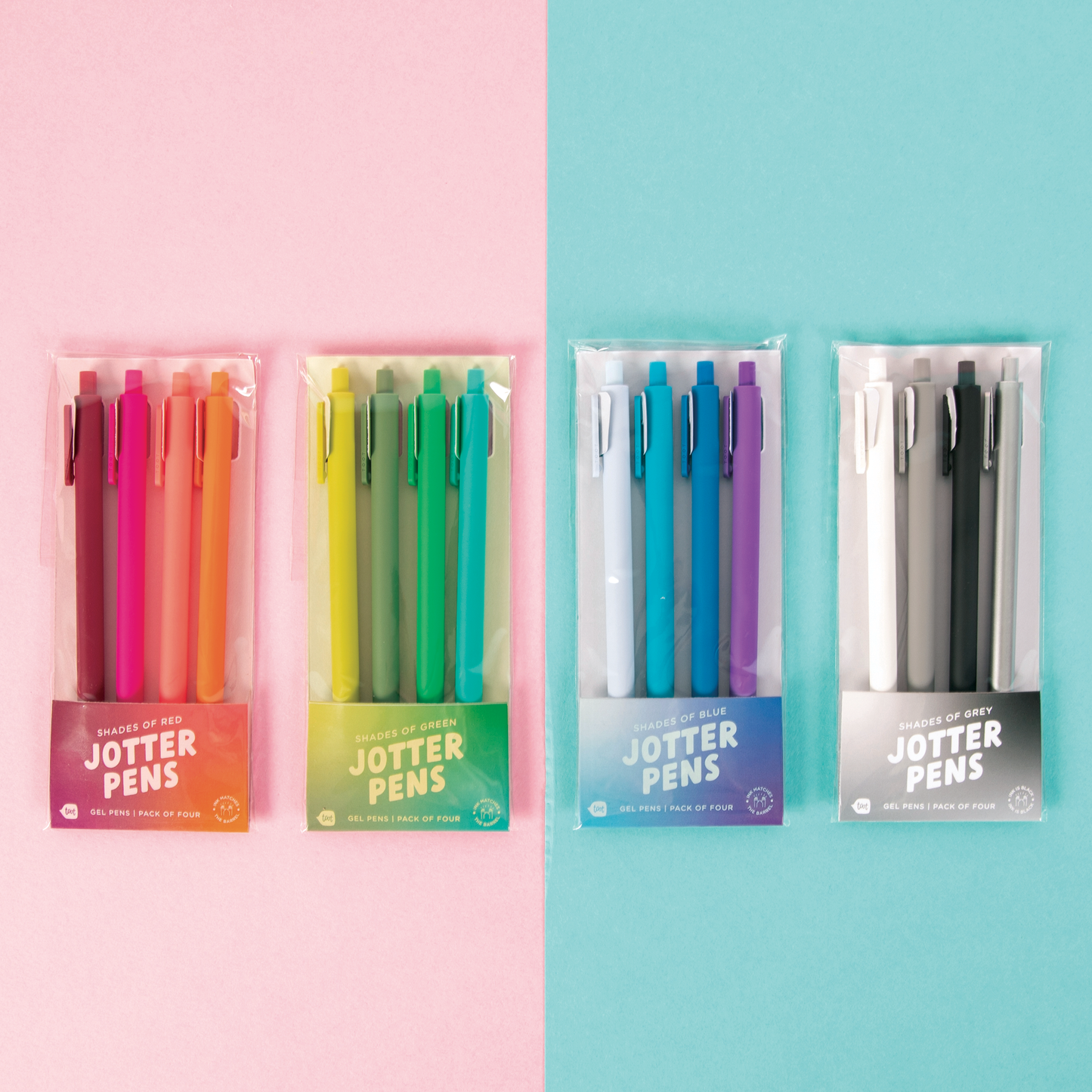 Gradient Blues - Gradient Jotter Sets 4 Pack