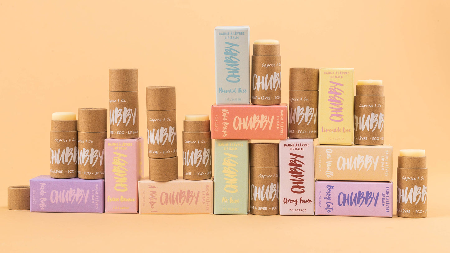 CHUBBY - Vegan Lip Balm - Cherry Power ( Black Cherry )