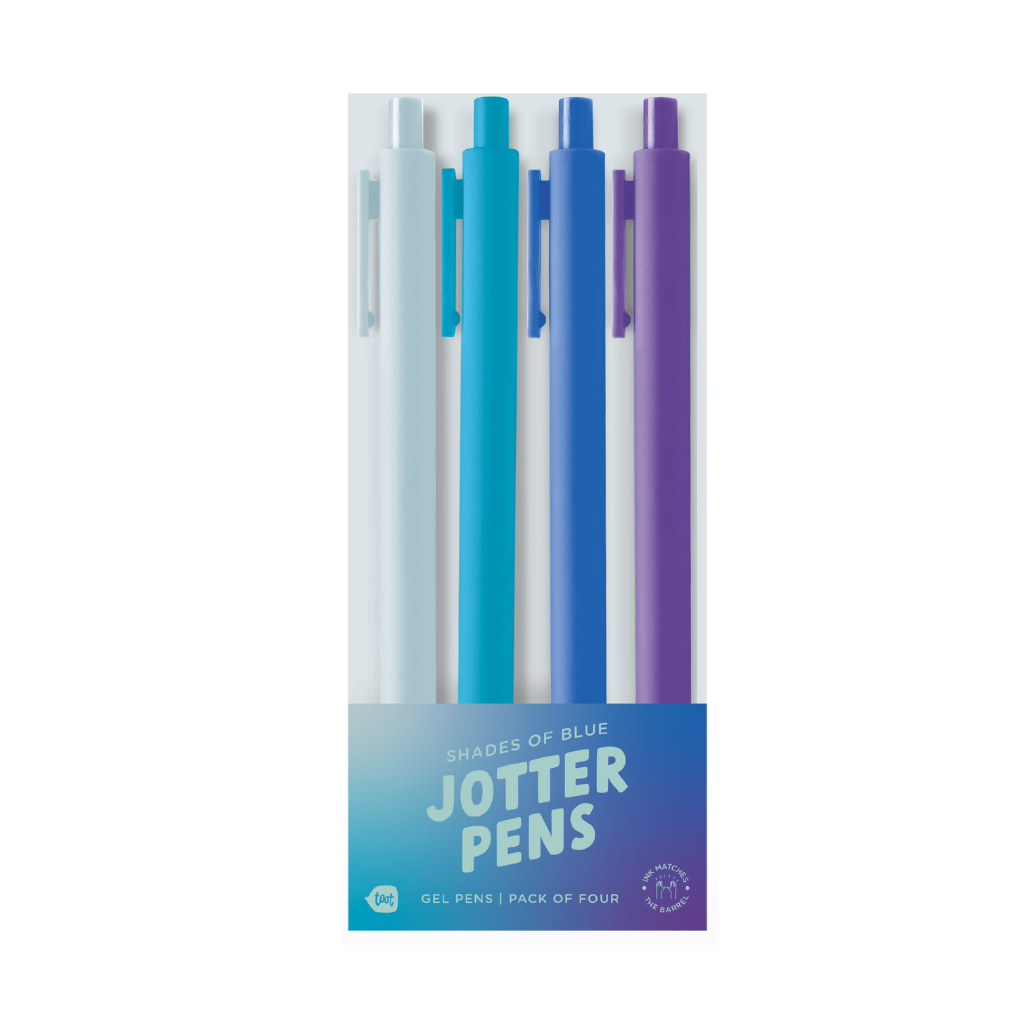 Gradient Blues - Gradient Jotter Sets 4 Pack