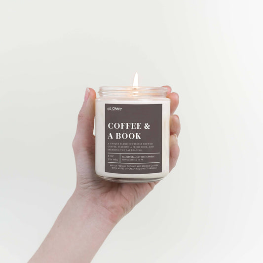 Coffee and A Book Scented Candle