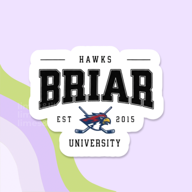 Briar University Vinyl Sticker