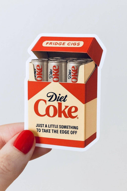 Mini Diet Coke Fridge Cigs Sticker