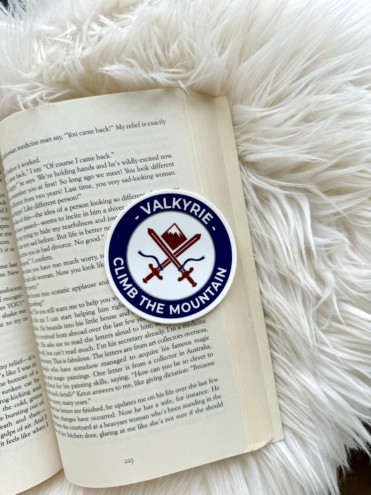 Valkyrie Climb the Mountain Sticker | ACOTAR Series