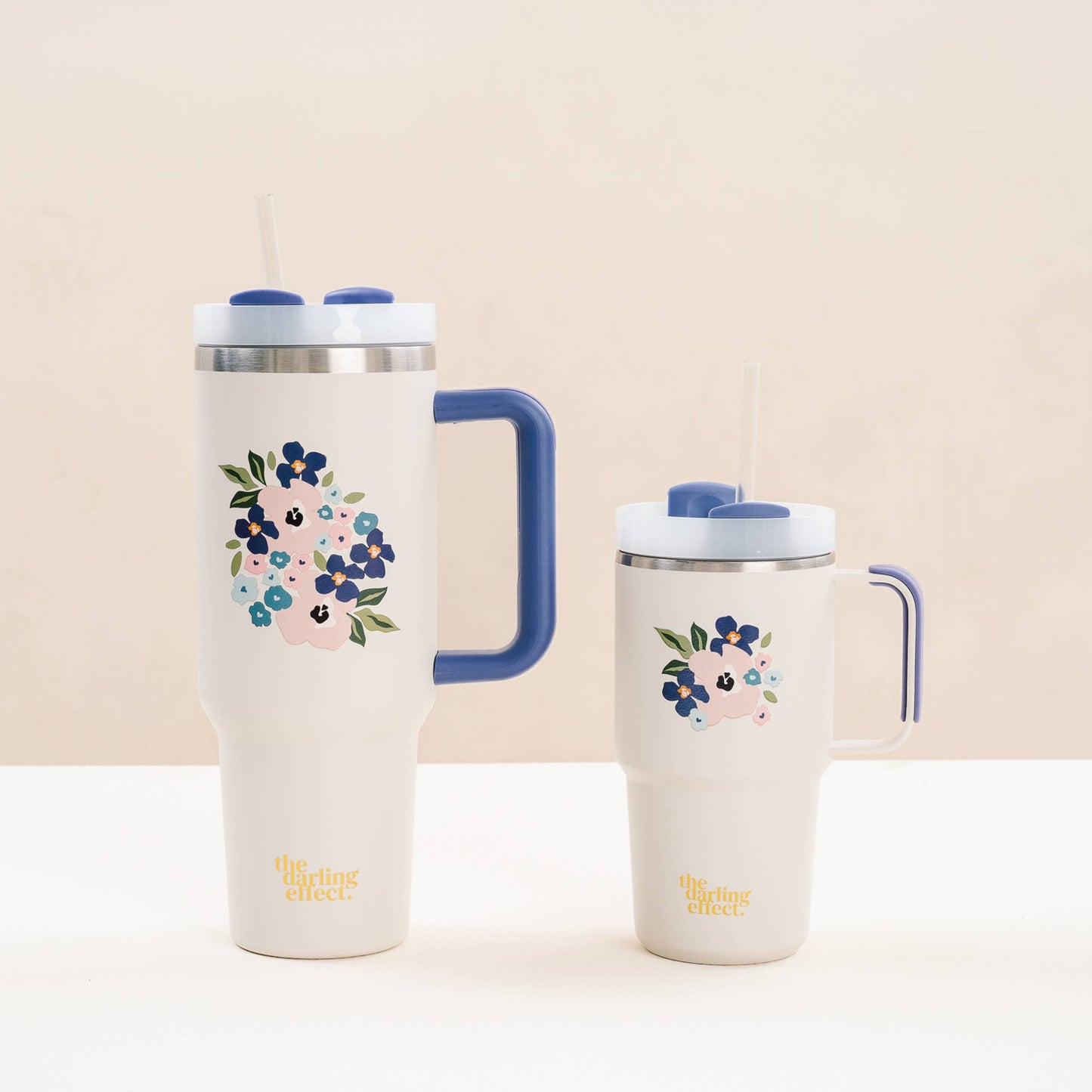 Bloom Cream Mini On-the-Go Tumbler