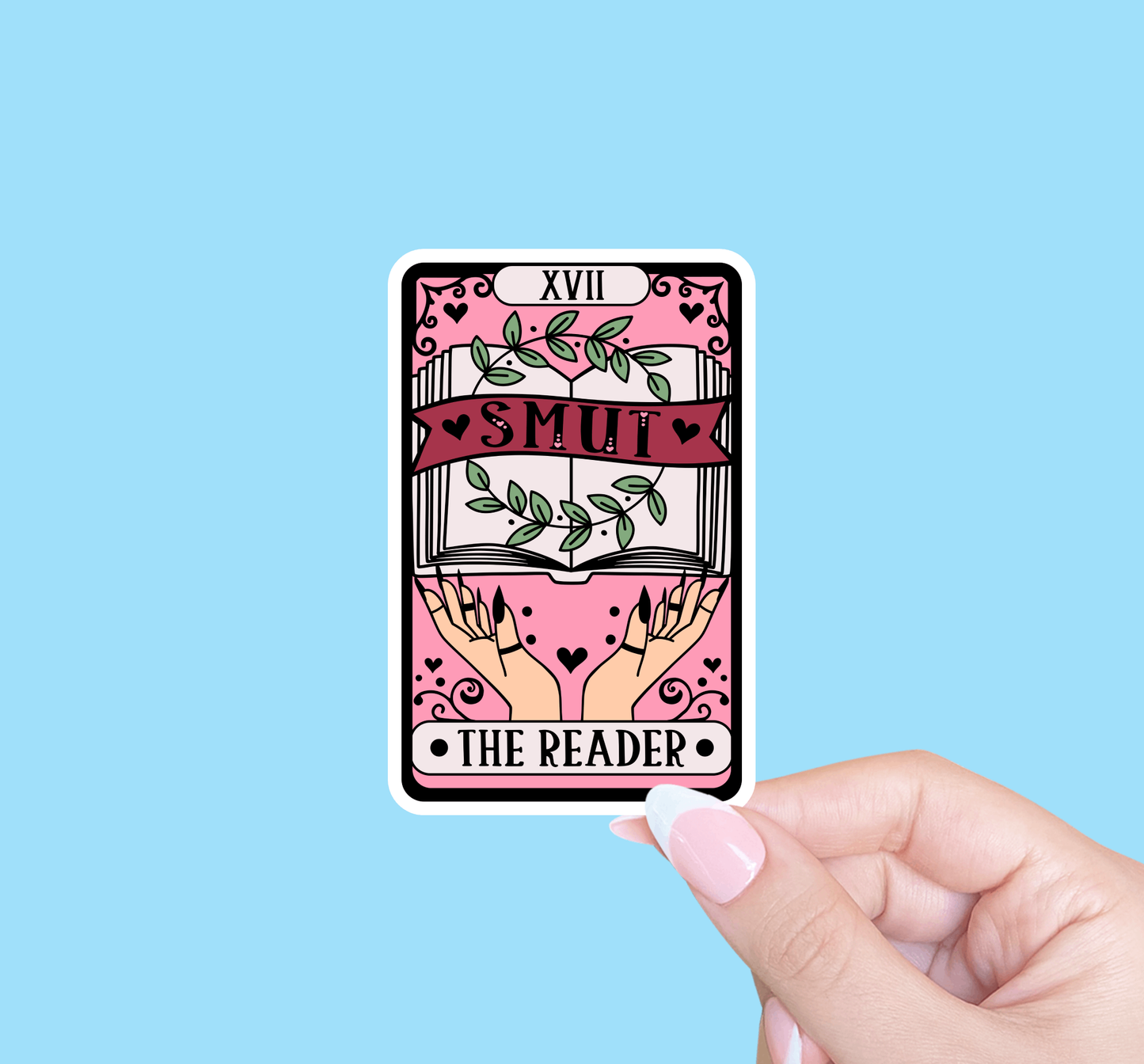 smut reader tarot sticker