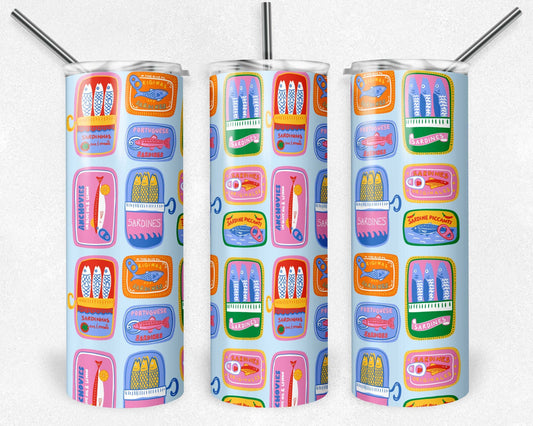 Sardine Cans 20 oz Skinny Tumbler