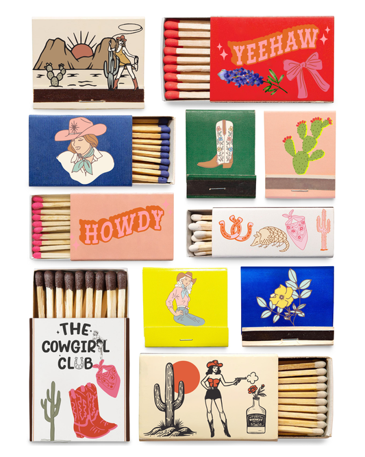 Cowgirl Matchbook Art Print