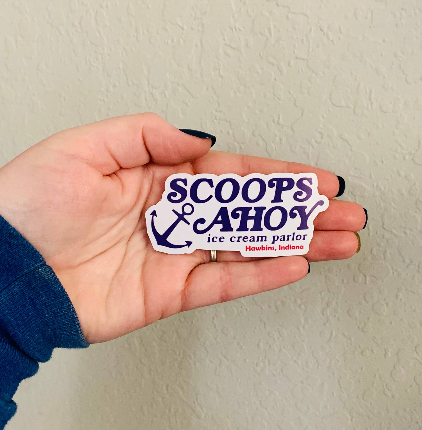 Scoops Ahoy Stranger Things Sticker