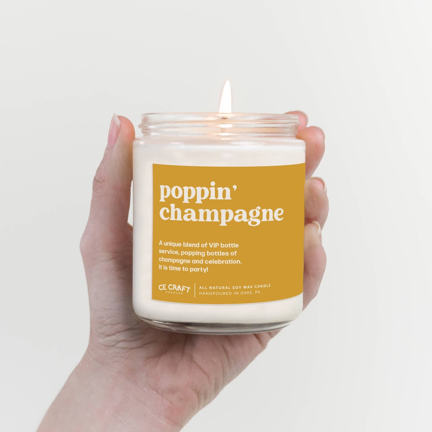 Poppin' Champagne Candle