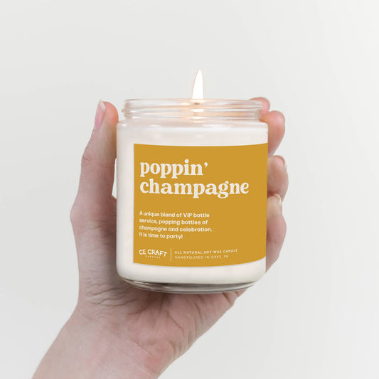 Poppin' Champagne Candle