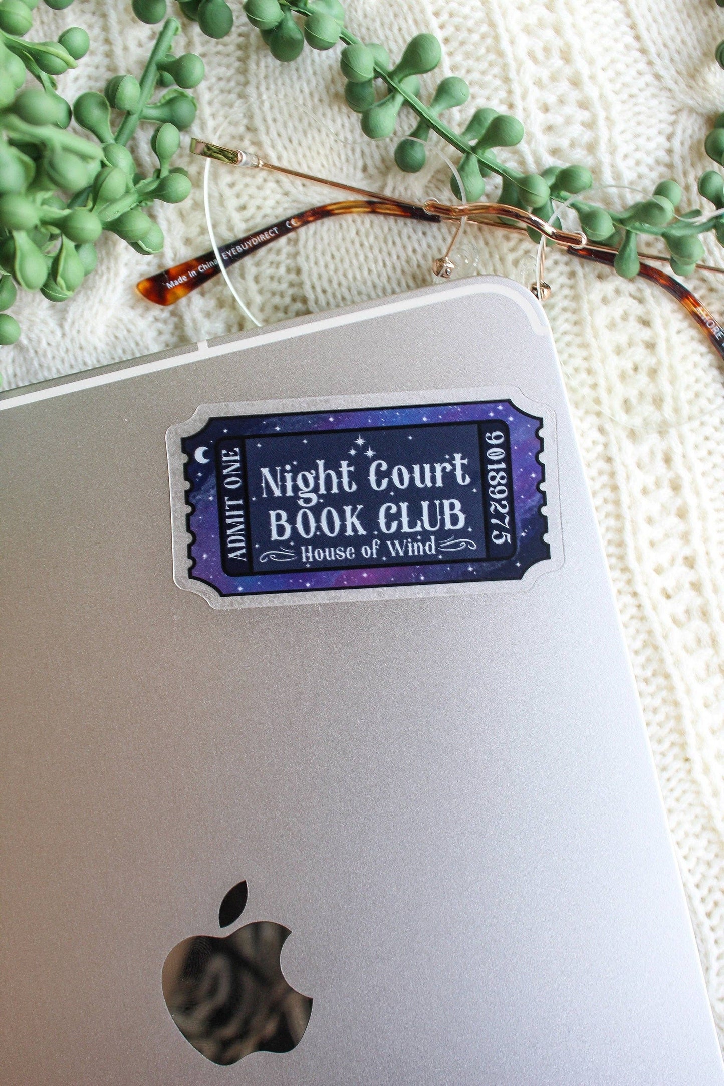 Night Court Book Club Ticket Sticker