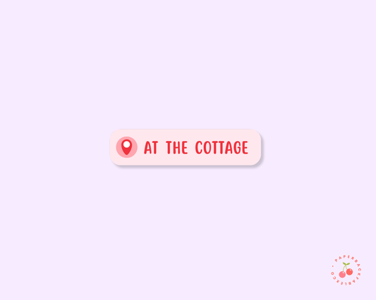 At The Cottage Sticker