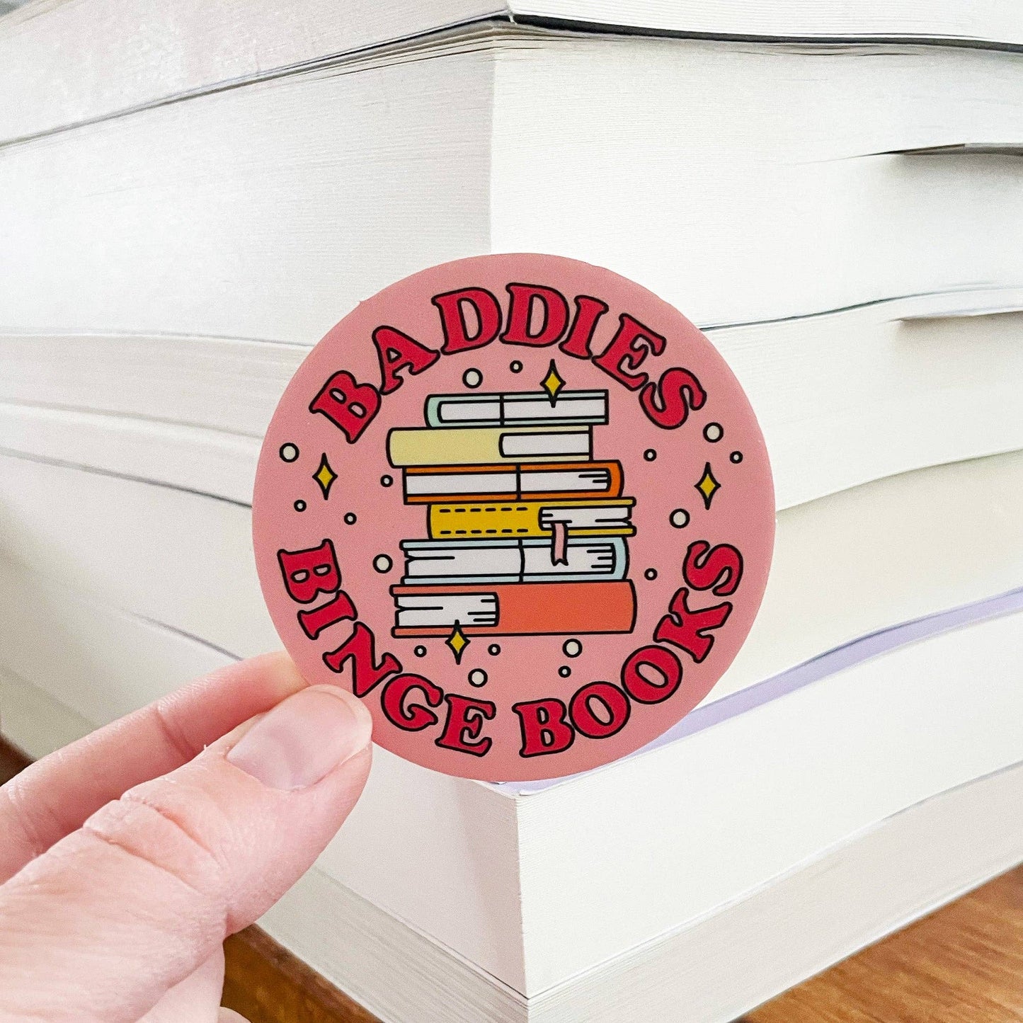 Baddies Binge Books Sticker