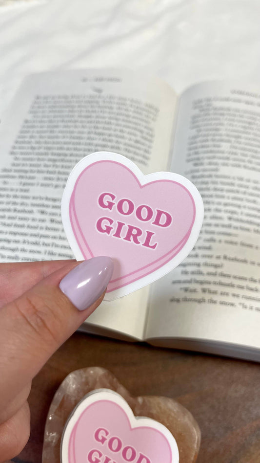 Good Girl Candy Heart Sticker