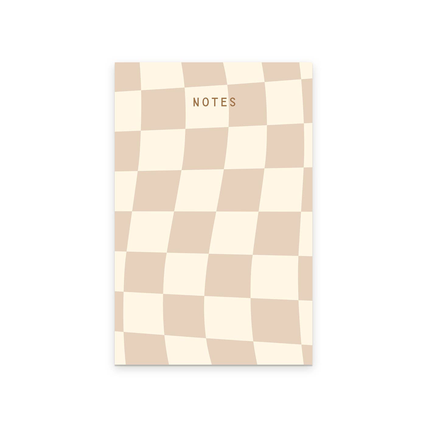 Checkerboard Notepad -Golden Wheat