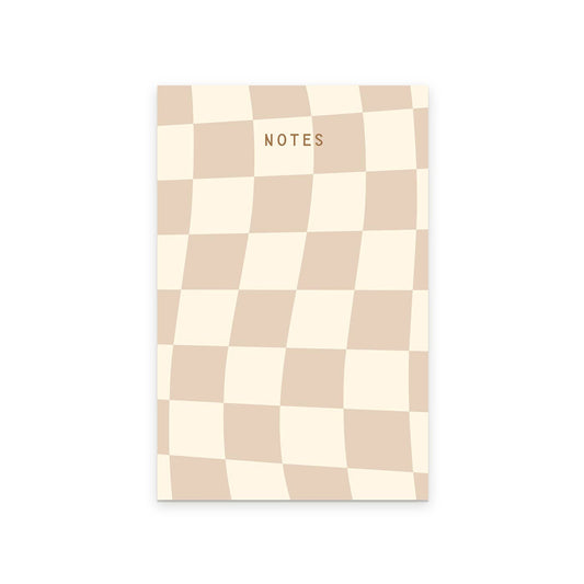 Checkerboard Notepad -Golden Wheat