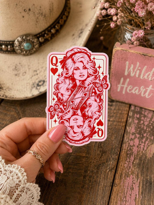 Dolly Parton Queen of Hearts Sticker