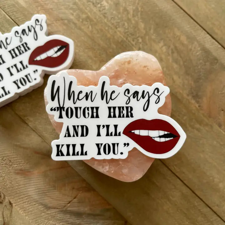 Fictional Men Book Quote Sticker