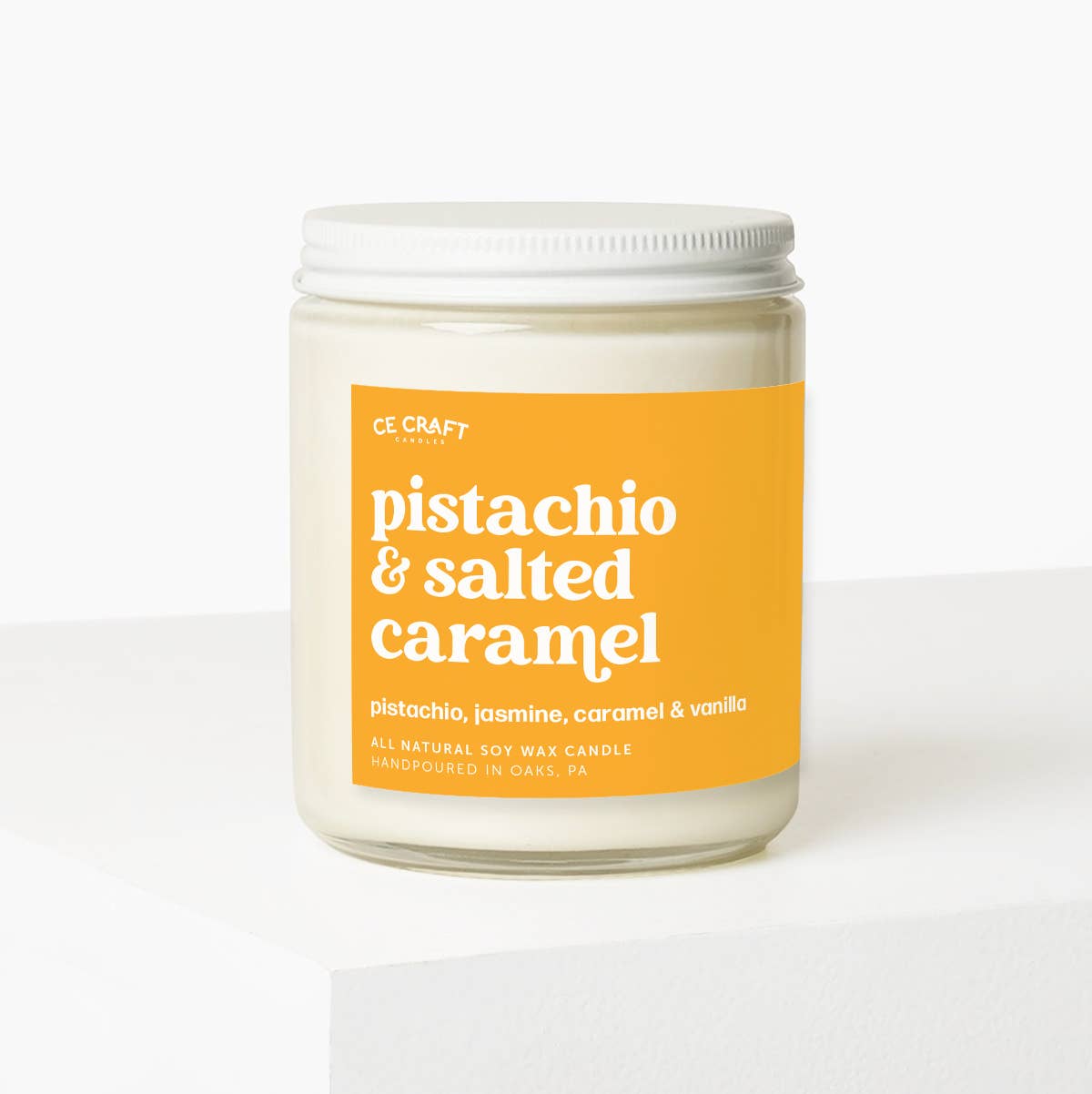Pistachio & Salted Caramel Scented Candle