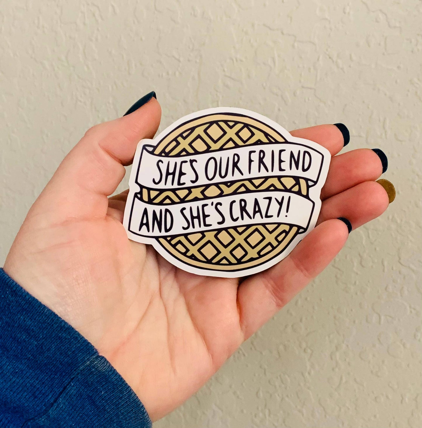 She's Crazy Stranger Things Sticker