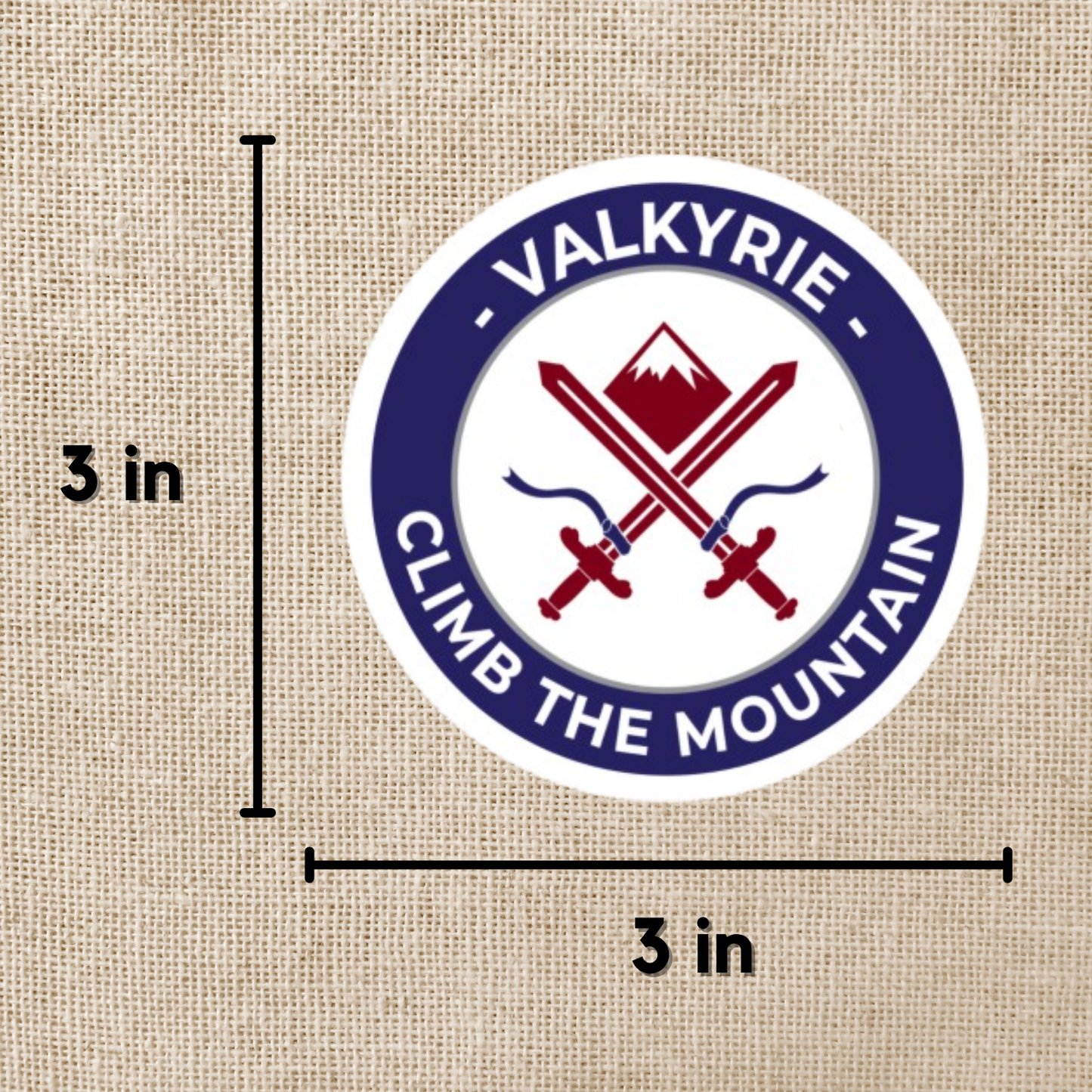 Valkyrie Climb the Mountain Sticker | ACOTAR Series