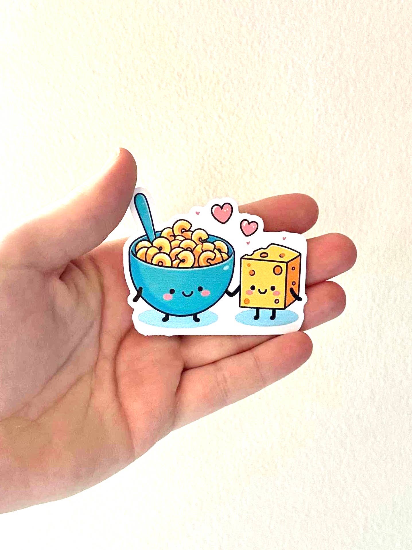 Mac & Cheese Kawaii Matte Vinyl Sticker