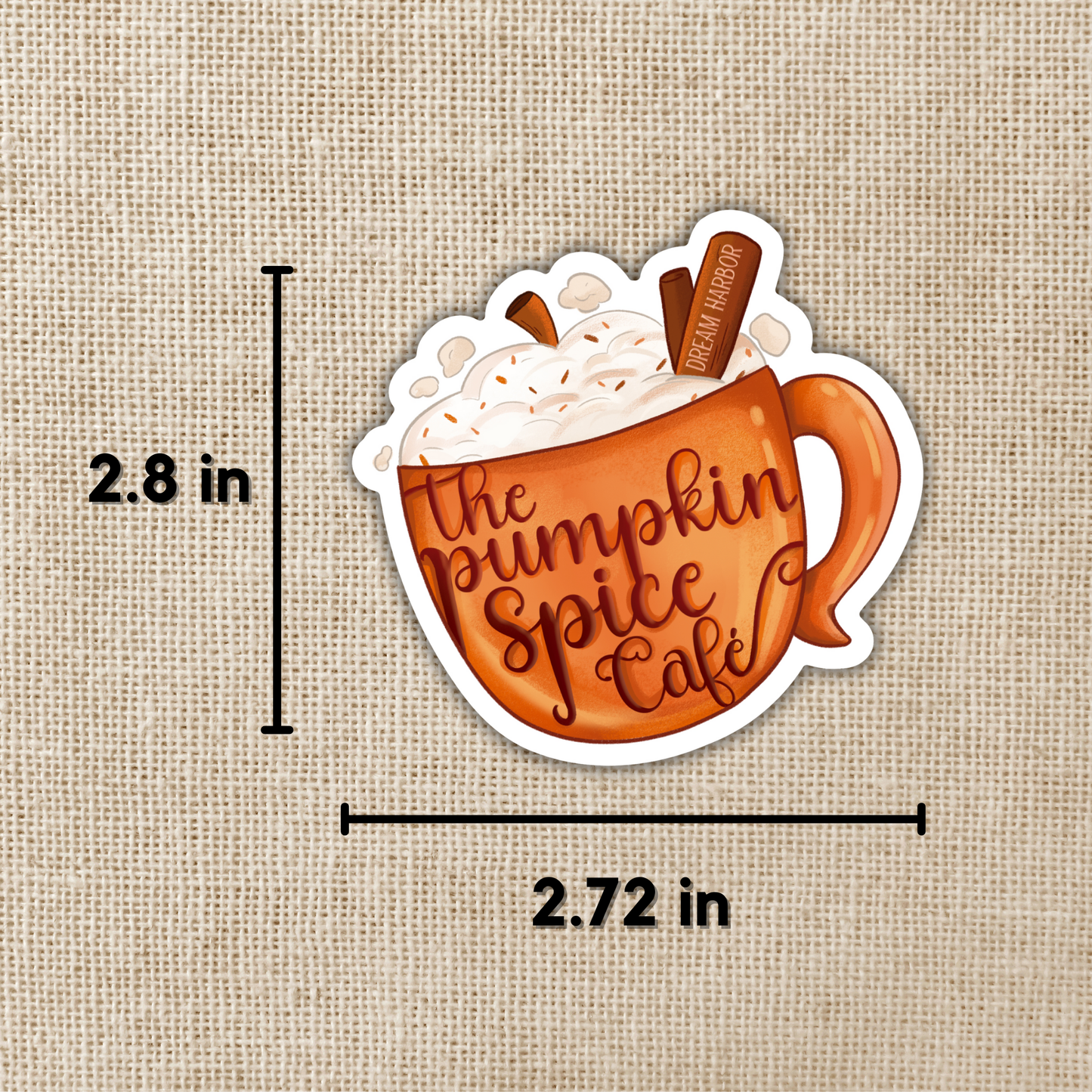 Pumpkin Spice Café Sticker
