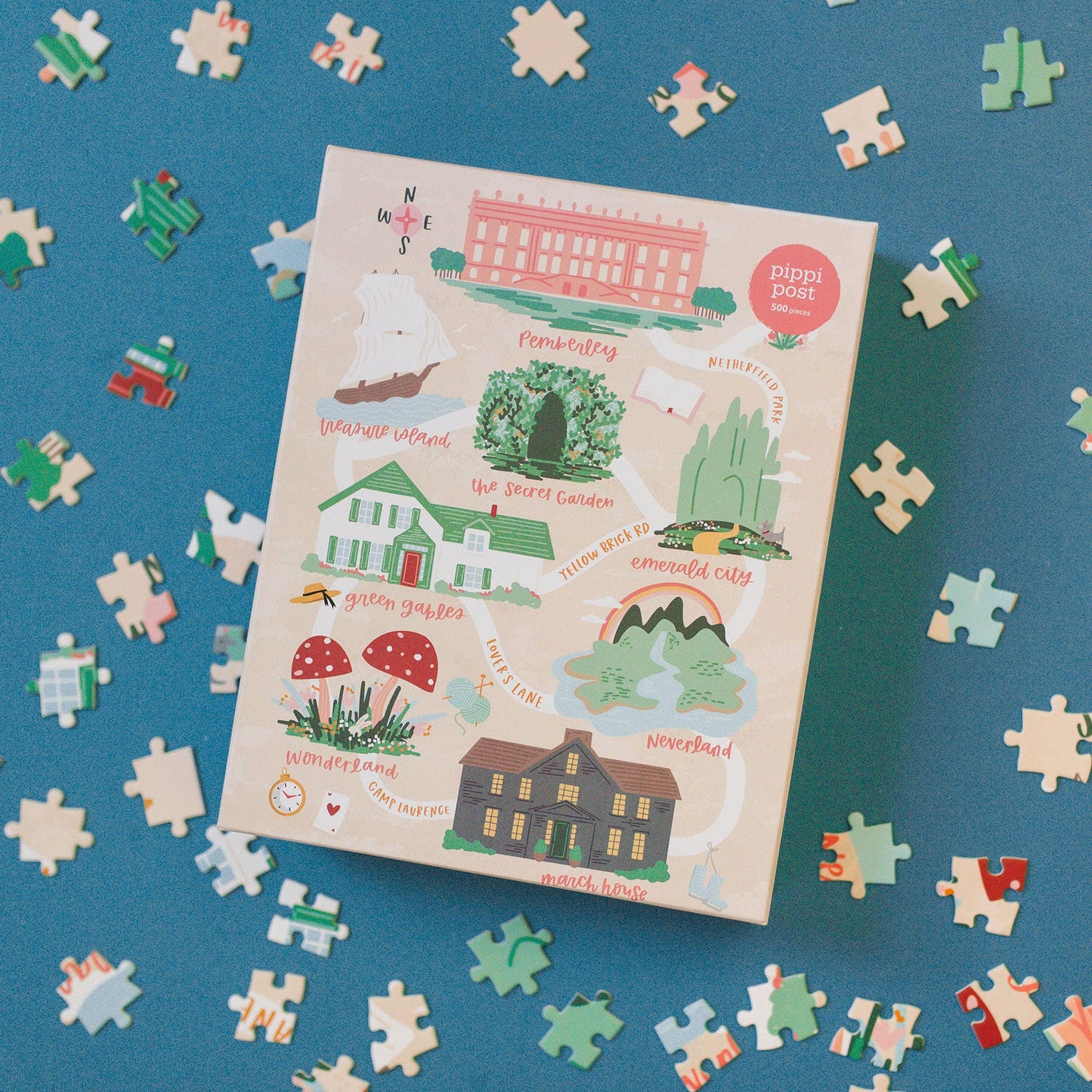 Literary Locations - 500 Piece Jigsaw Puzzle