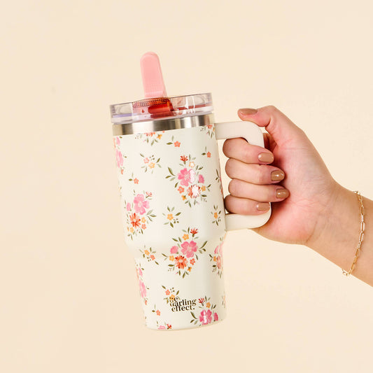 Endless Daydream Cream Flip Straw Tumbler
