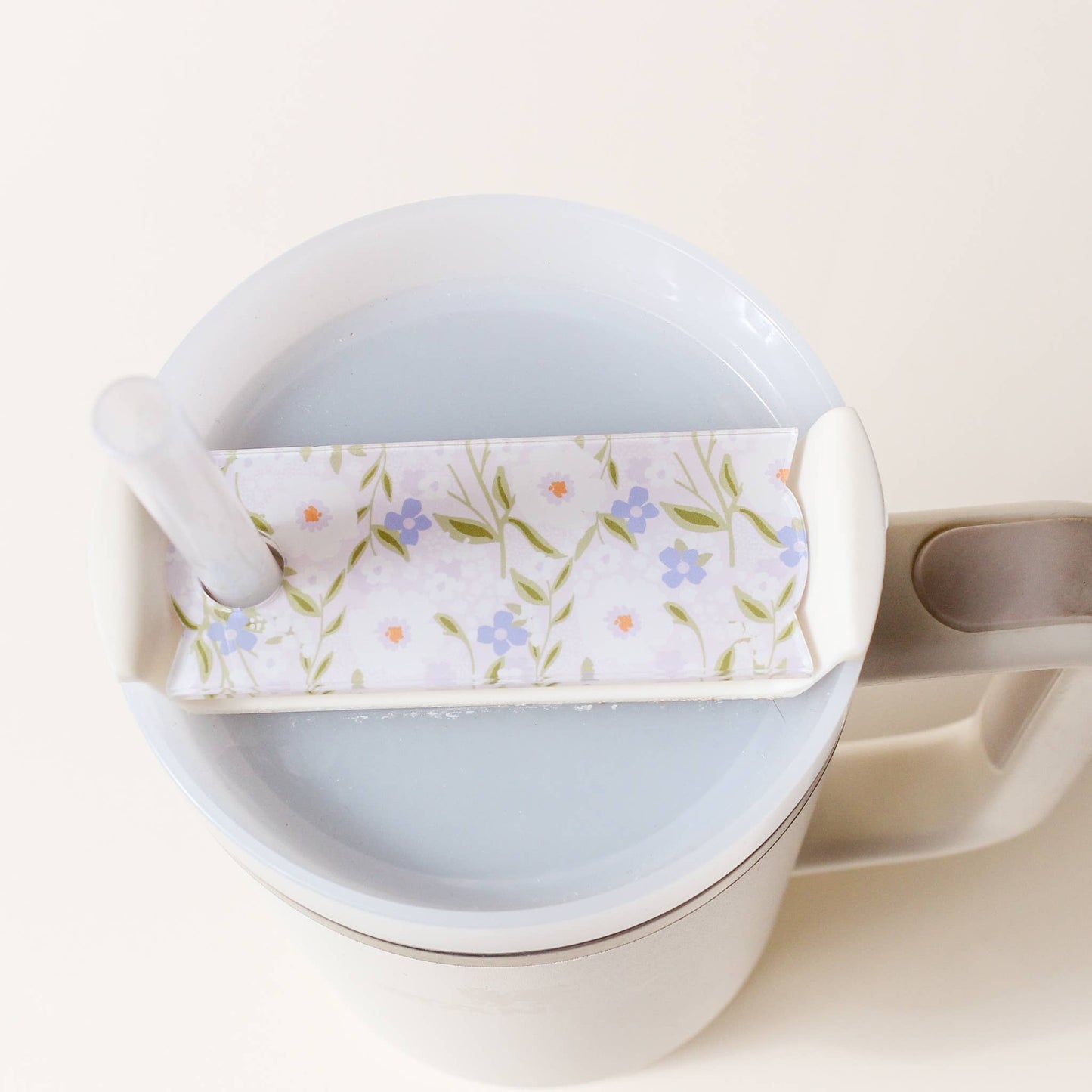 Tumbler Lid Tag-Floral Haven Lilac