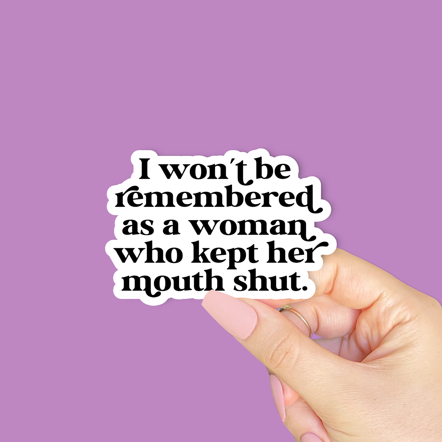 Feminist sticker