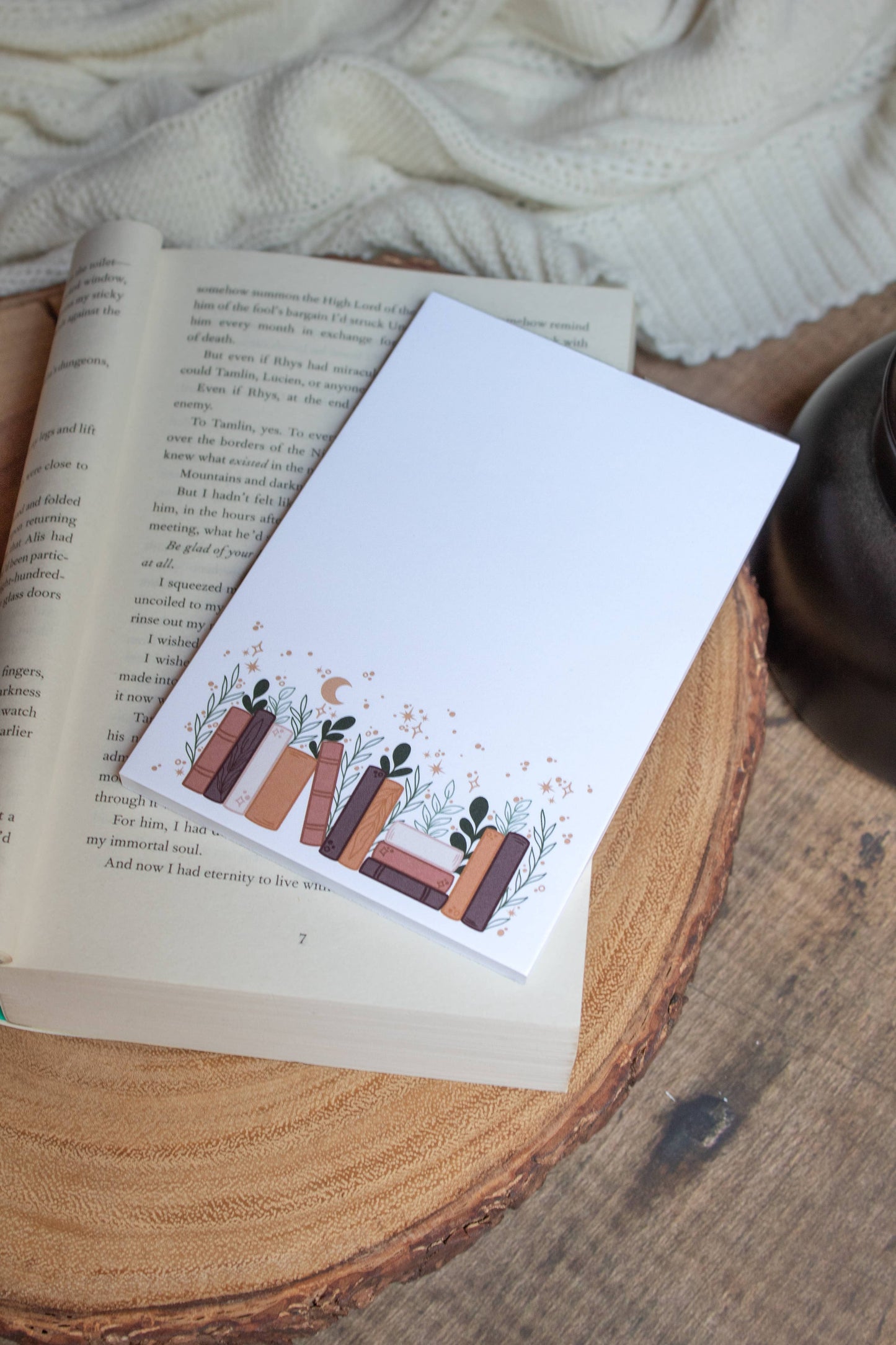 Autumn Magical Books Notepad | Bookish Reader Notepad