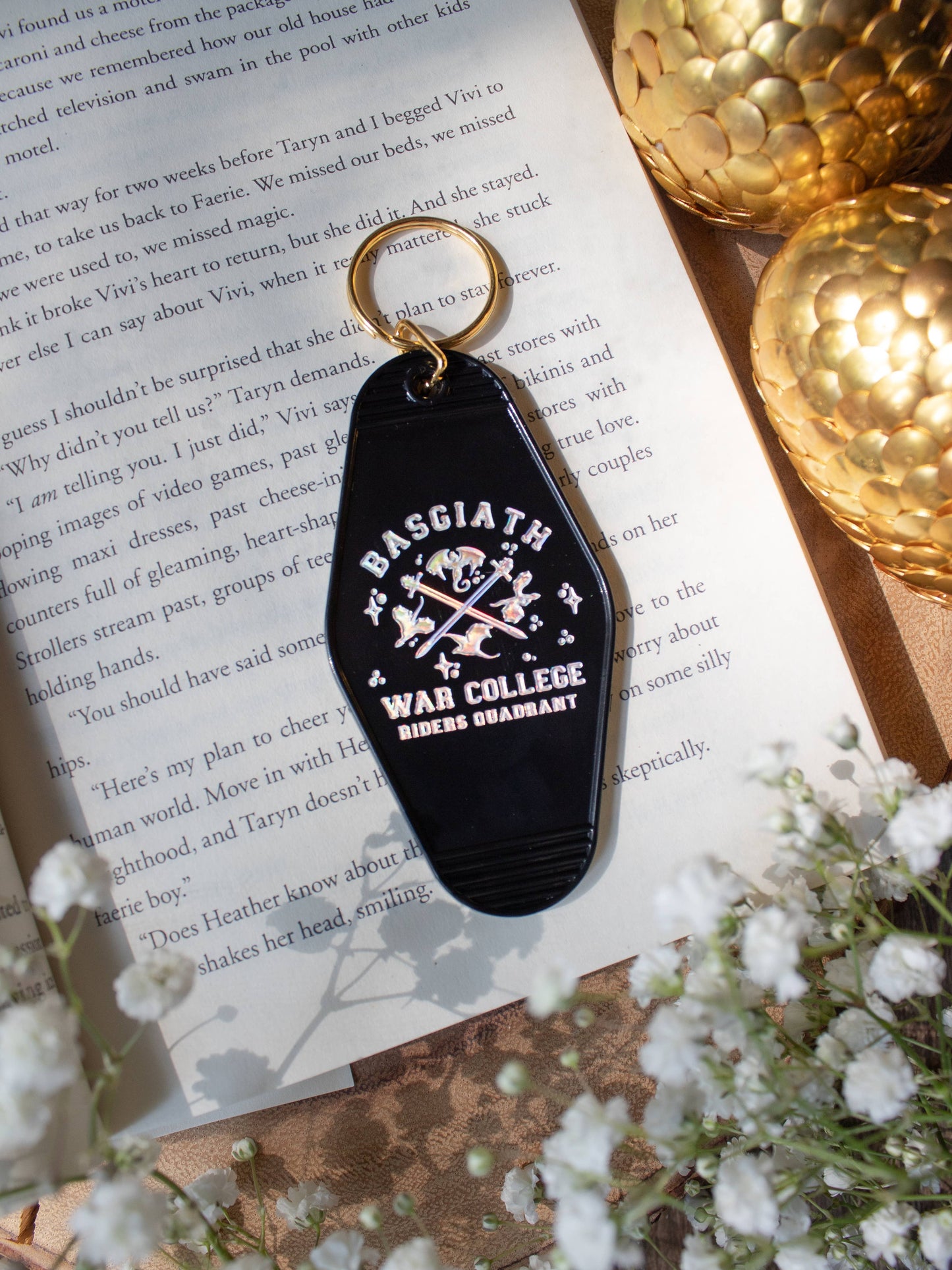 Meaggie Moos - Fourth Wing | Basgiath War College Motel Keychain