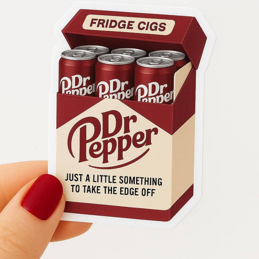 Dr Pepper Fridge Cigs Sticker