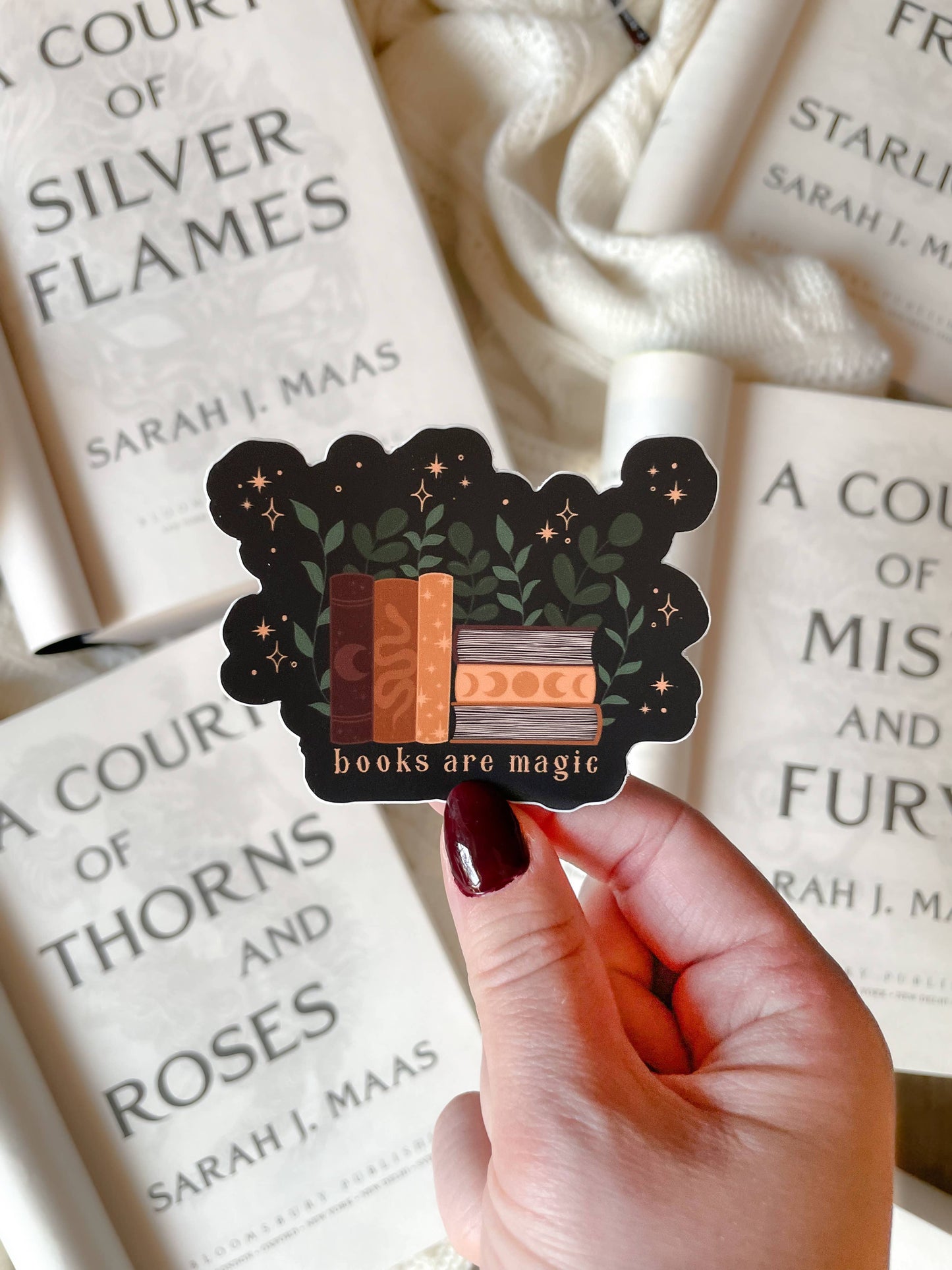 Books Are Magic Vinyl Waterproof Sticker