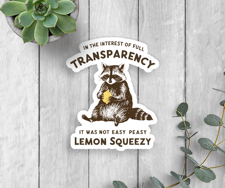Lemon Squeezy Vinyl Sticker