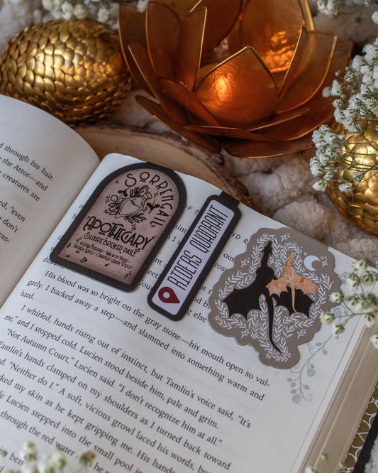 Fourth Wing Magnetic Bookmarks-Set of 3