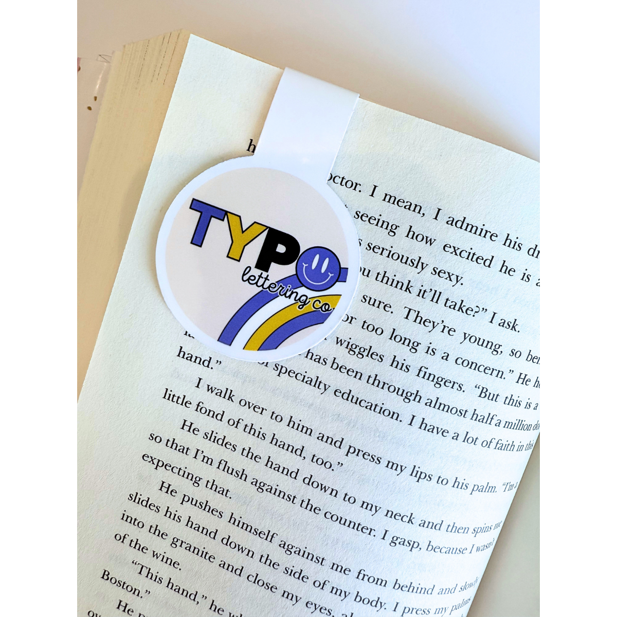 The one with the dirty book friends frame magnetic bookmark