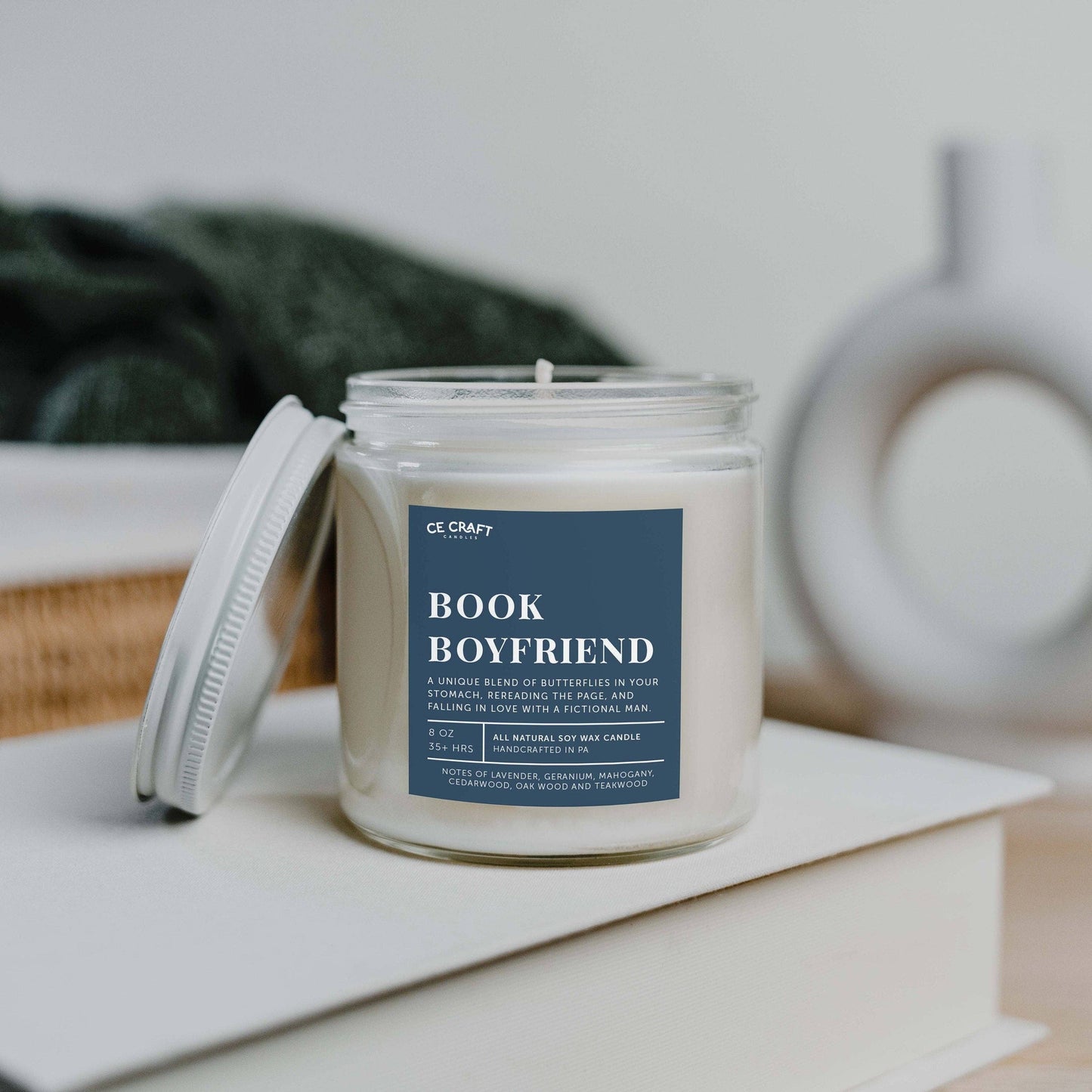 Book Boyfriend Candle