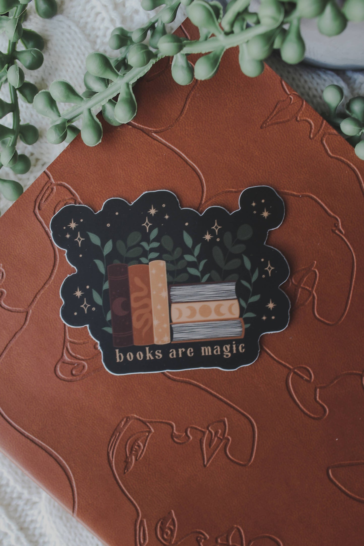 Books Are Magic Vinyl Waterproof Sticker