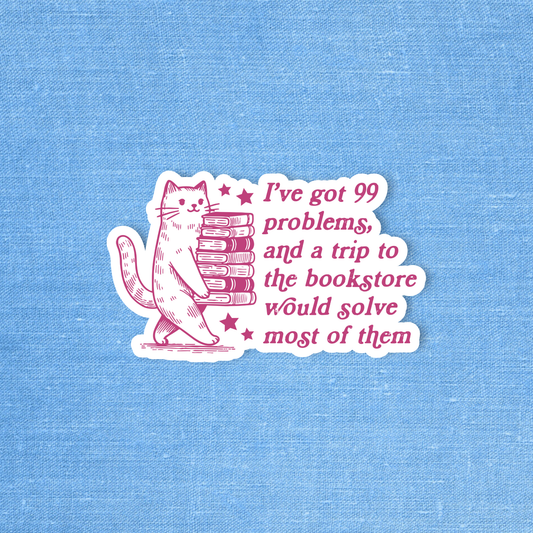 Bookish sticker