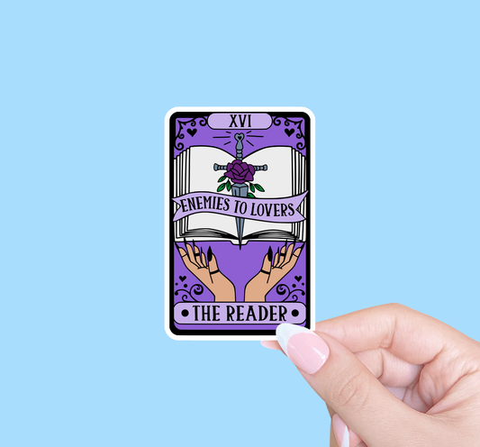 Enemies to lovers tarot sticker
