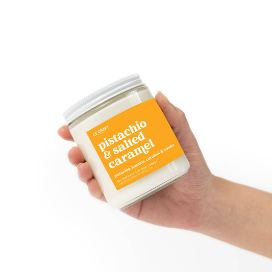 Pistachio & Salted Caramel Scented Candle