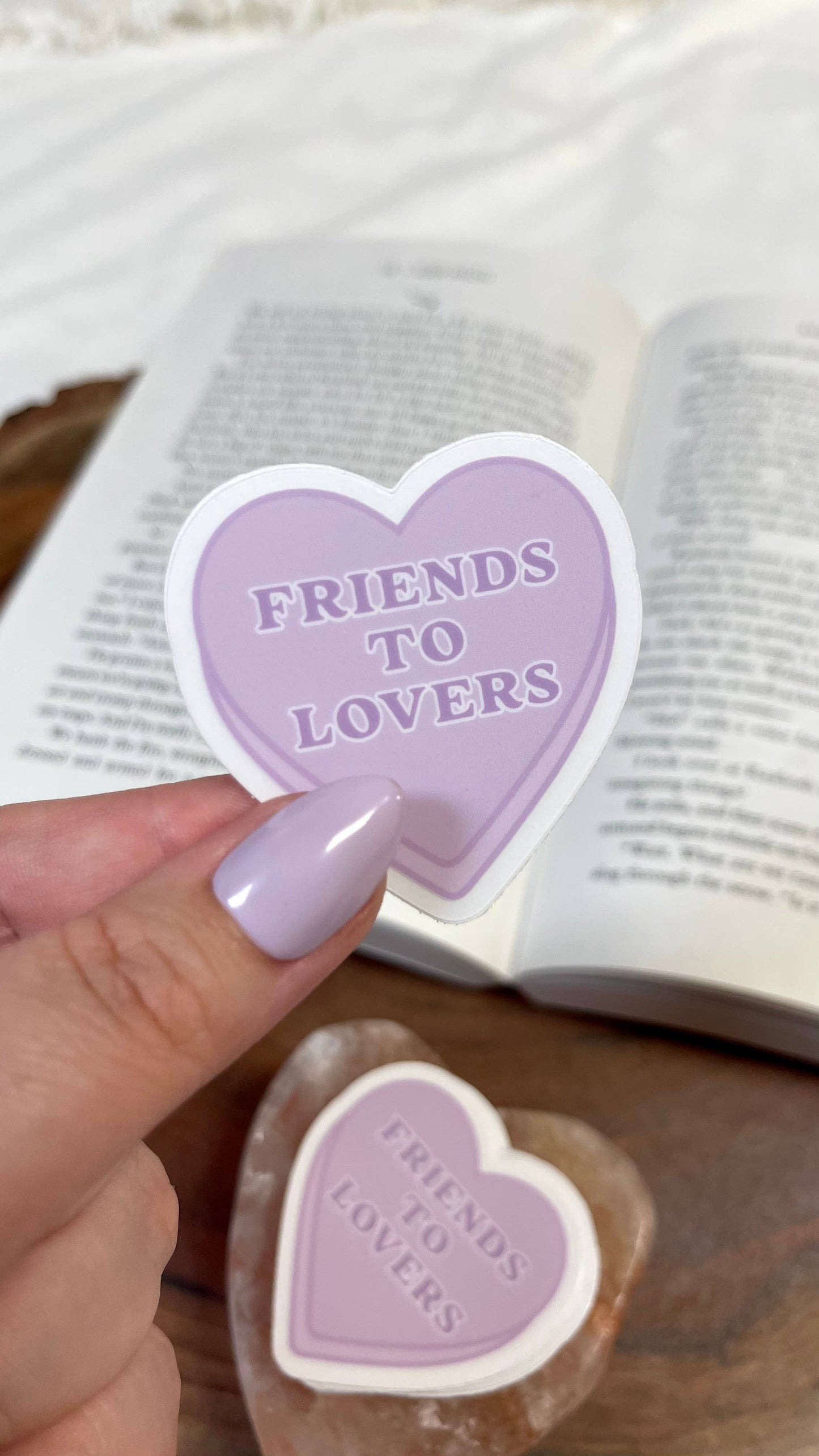 Friends to Lovers Candy Heart Sticker